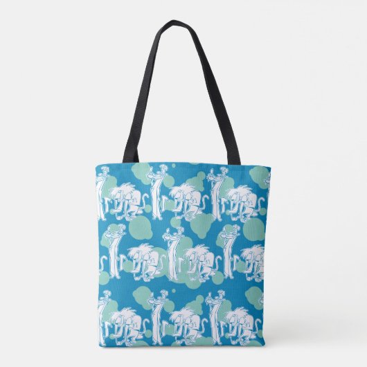 Tote Bag Weasel & Baboon Blue Character Pattern (Dos)