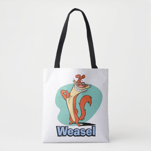 Tote Bag Weasel Proud Character Graphic (Devant)