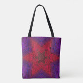 Tote Bag Weaver Mandala rouge et violet (Dos)