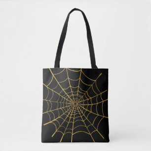 Tote Bag Web Gold et Black Spider