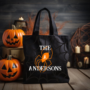 Tote Bag Web Spider personnalisé avec nom de famille
