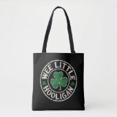 Tote Bag Wee Little Hooligan Shamrock St Patrick's Day (Devant)