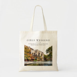 Tote Bag Week-end aquarelle pour filles à San Antonio