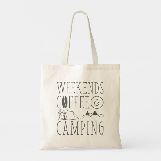Tote Bag Week-End Café Et Camping (Dos)
