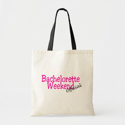 Tote Bag Week-end de Bachelorette (fonctionnaire/rose) (Devant)