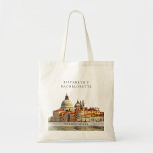 Tote Bag Week-end de célibataire à Venise aquarelle