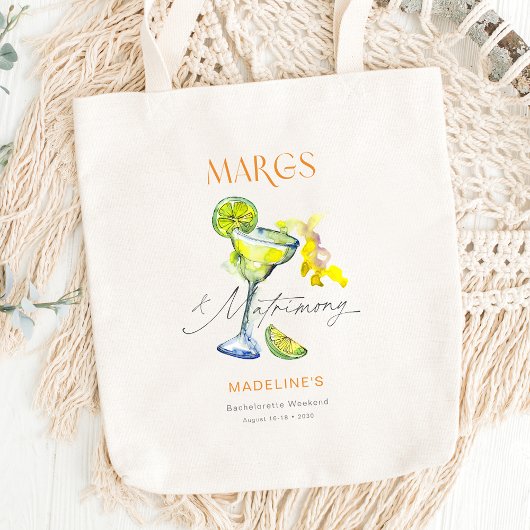 Tote Bag Week-end de célibataire élégant Margs & Matrimony