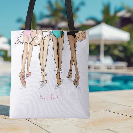 Tote Bag Week-end de fête de Bachelorette à Miami Bikini