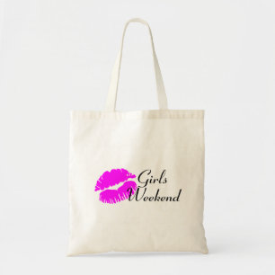 Tote Bag Week-end de filles (noir de baiser)