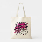 Tote Bag Week-end de filles POWER FILLE personnalisé (Dos)