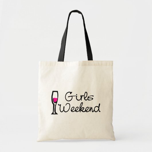 Tote Bag Week-end de filles (vin) (Devant)