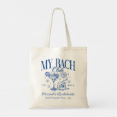 Tote Bag Week-end d'enterrement de vie de jeune fille rétro (Dos)