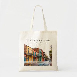 Tote Bag Week-end entre filles à La Nouvelle-Orléans aquare