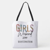 Tote Bag Week-end entre filles Imprimé guépard Week-end ent (Dos)