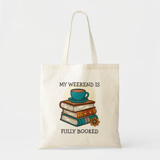 Tote Bag Week-end Les Amateurs De Livre Entièrement Réservé (Devant)