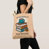 Tote Bag Week-end Les Amateurs De Livre Entièrement Réservé (De près)