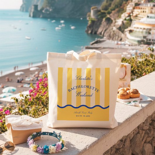 Tote Bag Week-end moderne de célibataire estivale