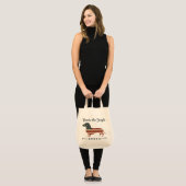 Tote Bag Weenie Le Peuple Dachshund 4 juillet (Devant (modèle))