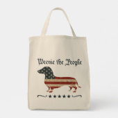 Tote Bag Weenie Le Peuple Dachshund 4 juillet (Dos)