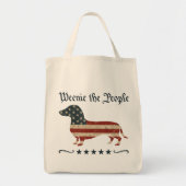 Tote Bag Weenie Le Peuple Dachshund 4 juillet (Devant)