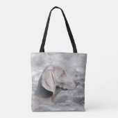 Tote Bag Weimaraner font face (Dos)