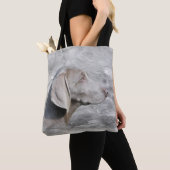 Tote Bag Weimaraner font face (De près)