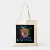 Tote Bag Welsh Terrier Je vous entends ne pas écouter (Dos)