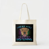 Tote Bag Welsh Terrier Je vous entends ne pas écouter (Devant)