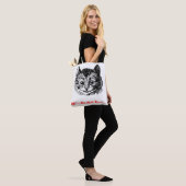 Tote Bag We're All Mad Here - Cheshire Cat Wonderland  (Sur le modèle)