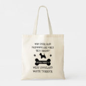 Tote Bag West Highland Terrier meilleur ami (Dos)