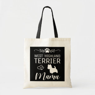 Tote Bag West Highland White Terrier Mama Westie Maman