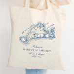 Tote Bag West Tisbury MA Mariage Faveur Bienvenue<br><div class="desc">Dégustez vos invités avec cet élégant sac fourre-tout d'accueil mariage martha bleu marine sur le thème de la carte du vignoble. Idéal pour une fête de West Tisbury, il est idéal pour organiser des faveurs attentionnées, des collations et des articles essentiels le week-end. Que votre mariage soit au Lambert's Cove...</div>