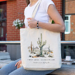 Tote Bag Western Boho Cactus Mariage du paysage du désert<br><div class="desc">Si vous avez besoin d'une personnalisation supplémentaire,  n'hésitez pas à m'envoyer un message sur yellowfebstudio@gmail.com .</div>