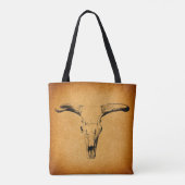 Tote Bag Western Bull Horns (Dos)