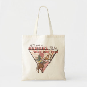Tote Bag Western Country Cowgirl