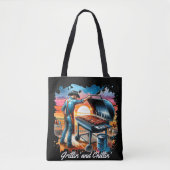 Tote Bag Western Cowboy BBQ Grillin' et Chillin' (Devant)