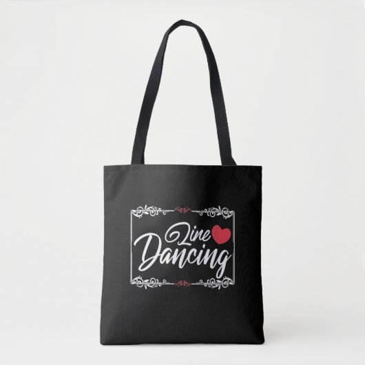 Tote Bag Western Line Dancing Love Country Line Dancer (Devant)