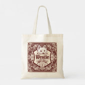 Tote Bag Westie antique produit écossais (Dos)