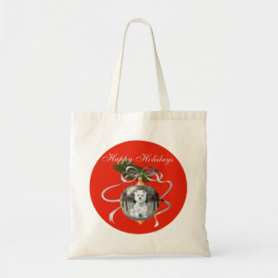 Tote Bag Westie dans un ornement de vacances
