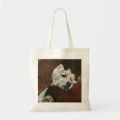 Tote Bag Westie sur canapé (Devant)