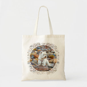 Tote Bag Westie sur les rochers
