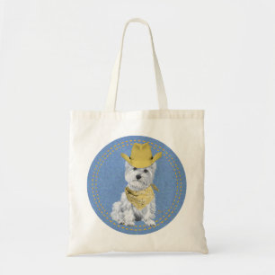 Tote Bag Westie sur les rochers