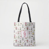Tote Bag Westies Blancs avec Monogramme Accessoires (Devant)