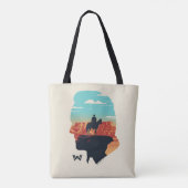 Tote Bag Westworld | Dr Ford Silhouette Of Man en noir (Dos)