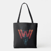 Tote Bag Westworld | L'homme en noir logo graphique (Dos)