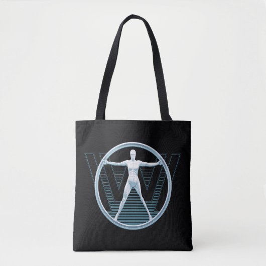 Tote Bag Westworld | Logo Vitruvian Android (Devant)
