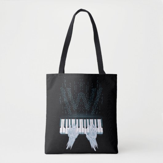 Tote Bag Westworld | Mains Android Sur Piano Joueur (Devant)