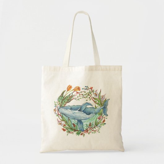 Tote Bag Whale Garden (Devant)