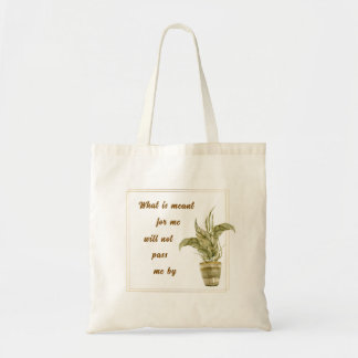 Tote Bag What is Meant for Me Canvas Print