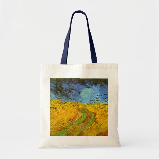 Tote Bag Wheat Field with Crows by Vincent van Gogh (Devant)
